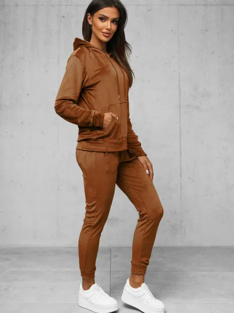Hot Damen Velours Sportanzug O/8C1175/33Z Damen Velours Trainingsanzüge | Trainingsanzüge Mit Kapuze