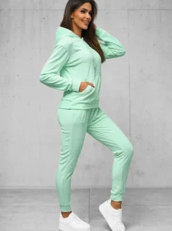 Sale Damen Velours Sportanzug O/8C1175/39Z Damen Velours Trainingsanzüge | Trainingsanzüge Mit Kapuze