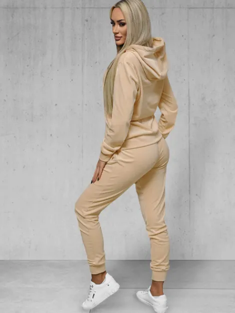 Hot Damen Velours Sportanzug JS/8C1176/159 Damen Velours Trainingsanzüge | Trainingsanzüge Mit Reißverschluss