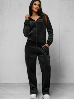 Online Damen Velours Sportanzug JS/35C1613/3 Damen Velours Trainingsanzüge | Trainingsanzüge Mit Reißverschluss