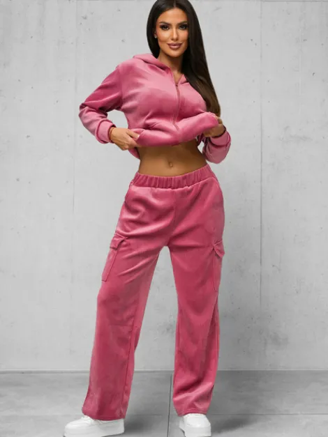 Hot Damen Velours Sportanzug JS/35C1613/19 Damen Velours Trainingsanzüge | Trainingsanzüge Mit Reißverschluss