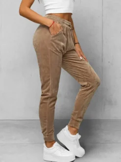 Fashion Damen Velours Sporthose JS/8K1532/91 Damen Velour Hosen | Sporthosen