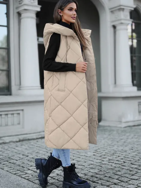 Outlet Damen Weste JS/5M3165/62Z Damen Kapuzenwesten | Steppwesten