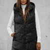 Sale Damen Weste Zweiseitige O/DK118/1Z Damen Kapuzenwesten | Steppwesten