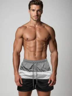 New Herren badeshorts grau/schwarz JS/17K567/8Z Herren Badeshorts