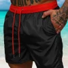 Best Herren Badeshorts Schwarz/Rot JS/17K561/1 Herren Badeshorts