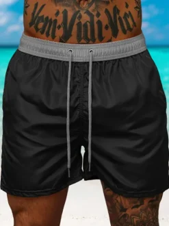 Best Herren Badeshorts Schwarz/Grau JS/17K561/3 Herren Badeshorts