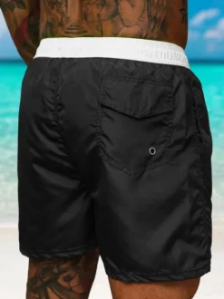 Best Herren Badeshorts Schwarz/Weiß JS/17K561/2 Herren Badeshorts
