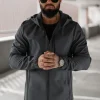 Outlet Herren Übergangsjacke Dunkelgrau JS/27B6523/5Z Herren Softshelljacken | Übergangsjacken