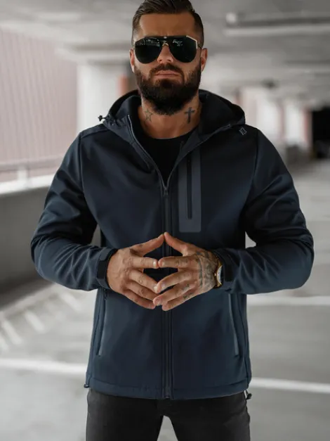 Clearance Herren Übergangsjacke Dunkelblau JS/27B6513/25Z Herren Softshelljacken | Übergangsjacken