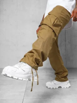 Best Herren Cargohose Camel O/G3179Z Herren Weite Herrenhosen | Cargohosen