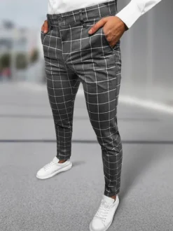 Fashion Herren Chino Hose Anthrazit DJ/5522Z Herren Stoffhosen | Chino Hosen