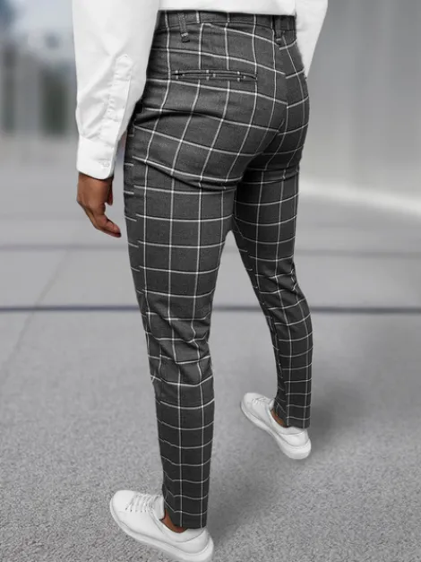 Fashion Herren Chino Hose Anthrazit DJ/5522Z Herren Stoffhosen | Chino Hosen