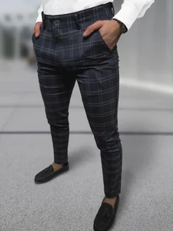 Online Herren Chino Hose Dunkelblau DJ/5632 Herren Stoffhosen | Chino Hosen