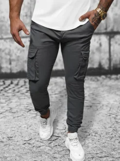 Best Herren Chino Jogger Anthrazit NB/MP0202GS Herren Cargohosen | Jogger Hosen