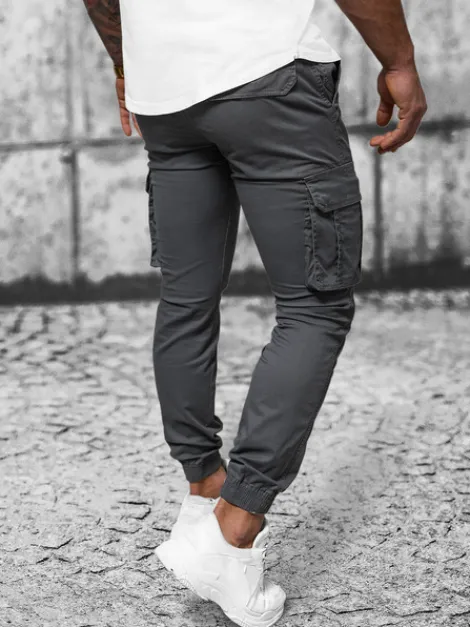 Best Herren Chino Jogger Anthrazit NB/MP0202GS Herren Cargohosen | Jogger Hosen