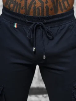 Fashion Herren Chino Jogger Dunkelblau NB/MP0201BS Herren Cargohosen | Jogger Hosen