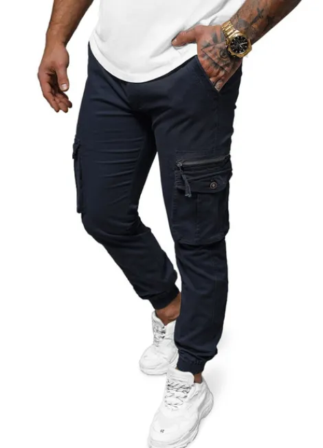 Fashion Herren Chino Jogger Dunkelblau NB/MP0201BS Herren Cargohosen | Jogger Hosen