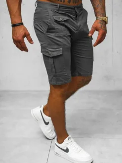 Discount Herren Chino Shorts Anthrazit NB/MP0188GS Herren Cargo Shorts | Chino Shorts