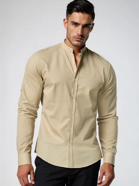 New Herren Hemd O/V140 Herren Langarm Hemden