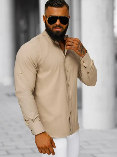 Fashion Herren Hemd O/V123 Herren Langarm Hemden