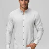 Hot Herren Hemd O/V159 Herren Langarm Hemden | Stehkragenhemden