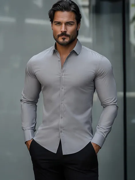 Outlet Herren Hemd O/V136 Herren Langarm Hemden