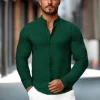 New Herren Hemd O/V78Z Herren Langarm Hemden