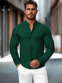 New Herren Hemd O/V78Z Herren Langarm Hemden