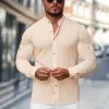 Fashion Herren Hemd O/V85Z Herren Langarm Hemden