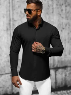 Online Herren Hemd O/V75 Herren Langarm Hemden