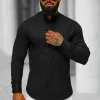 Best Herren Hemd O/V121 Herren Langarm Hemden