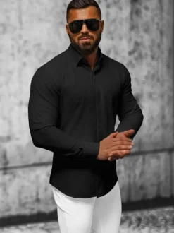 Online Herren Hemd O/V75 Herren Langarm Hemden