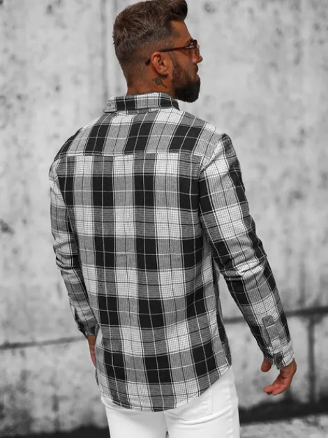 Outlet Herren Hemd NB/MC727N Herren Langarm Hemden | Kariertehemden