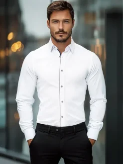 Discount Herren Hemd O/V129 Herren Langarm Hemden