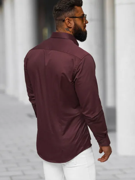 Fashion Herren Hemd O/V109 Herren Langarm Hemden