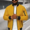 Best Herren Jacke Camel JS/AK95Z Herren Bomberjacken | Übergangsjacken