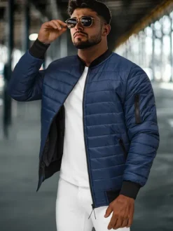 Discount Herren Jacke Dunkelblau JS/MY02Z Herren Steppjacken | Bomberjacken