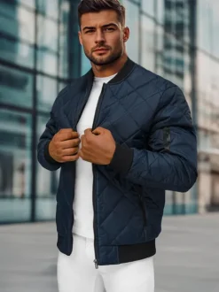 Sale Herren Jacke Dunkelblau JS/MY01Z Herren Steppjacken | Bomberjacken