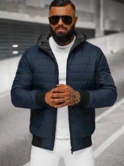 Online Herren Jacke Dunkelblau JS/MY13Z Herren Steppjacken | Übergangsjacken