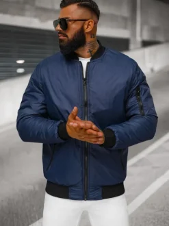 Sale Herren Jacke Dunkelblau JS/AK95Z Herren Bomberjacken | Übergangsjacken