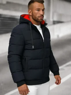 Clearance Herren Jacke Dunkelblau JS/31M5003Z Herren Steppjacken | Winterjacken