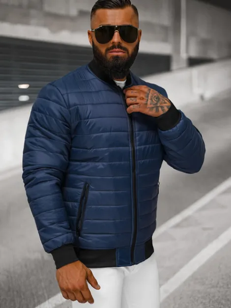Clearance Herren Jacke Dunkelblau JS/MY02Z Herren Steppjacken | Bomberjacken