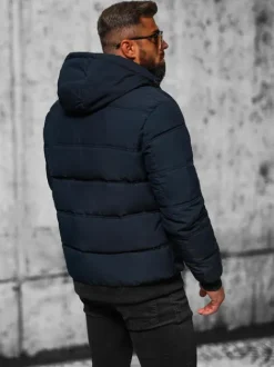 Hot Herren Jacke Dunkelblau JS/31M5003/B Herren Steppjacken | Winterjacken