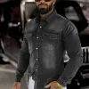Best Herren Jeanshemd Anthrazit O/51413 Herren Langarm Hemden | Jeanshemden