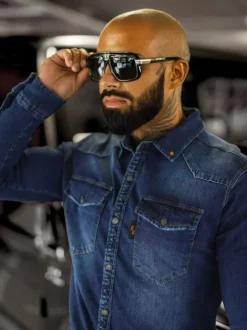 Best Herren Jeanshemd O/51410 Herren Langarm Hemden | Jeanshemden