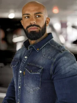 Hot Herren Jeanshemd O/51410 Herren Langarm Hemden | Jeanshemden