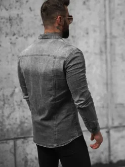 Fashion Herren Jeanshemd NB/MC712G Herren Langarm Hemden | Jeanshemden