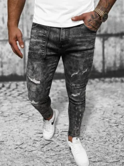 Sale Herren Jeanshose Anthrazit DR/TF216 Herren Jeanshosen