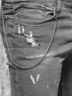 Fashion Herren Jeanshose Anthrazit O/MB459 Herren Jeanshosen